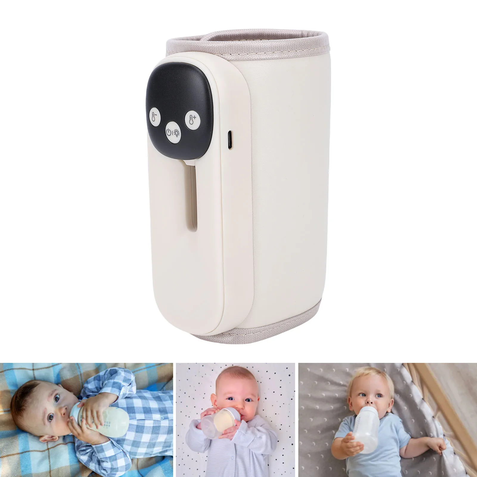 

Портативный подогреватель бутылочек, светодиодный дисплей, 11 настройков температуры, перезаряжаемый быстрый подогреватель молока с функцией памяти ночника