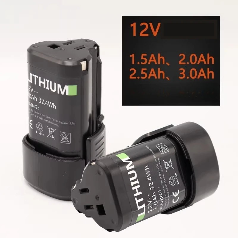 3.0Ah/2.5Ah/1.5Ah para WORX Kress 12V WA3505 WX128 WU130 WU132 WA3506 WU127 WU128 WU131X WU280 WX540 batería de herramienta eléctrica