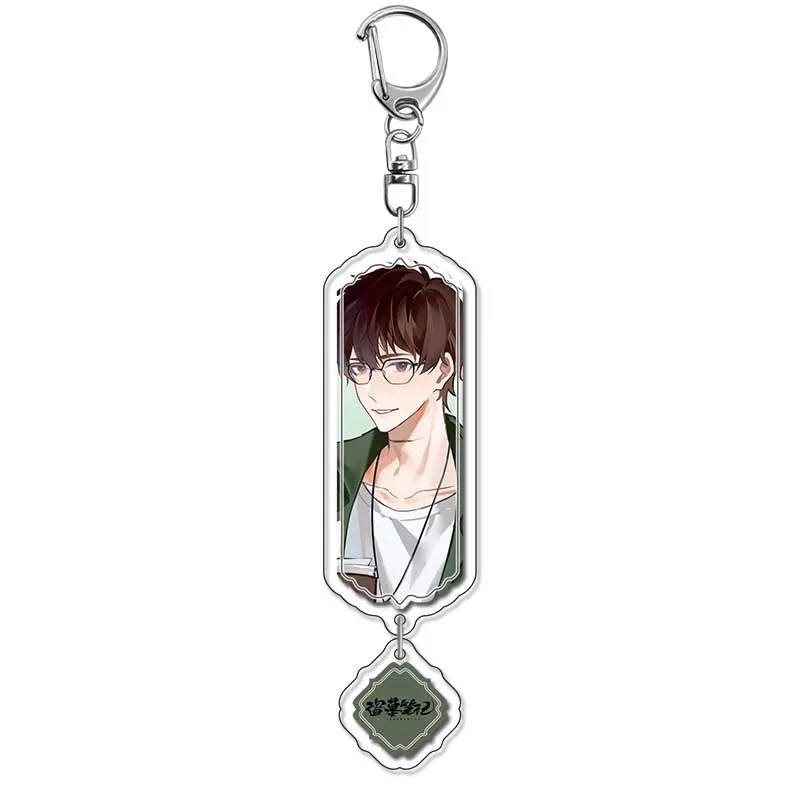 Hot Anime Dao Mu Bi Ji Q Version Character Keychain Wu Xie Zhang Qiling Acrylic Pendant for Bags Perfect Gift for Fans Car Bag
