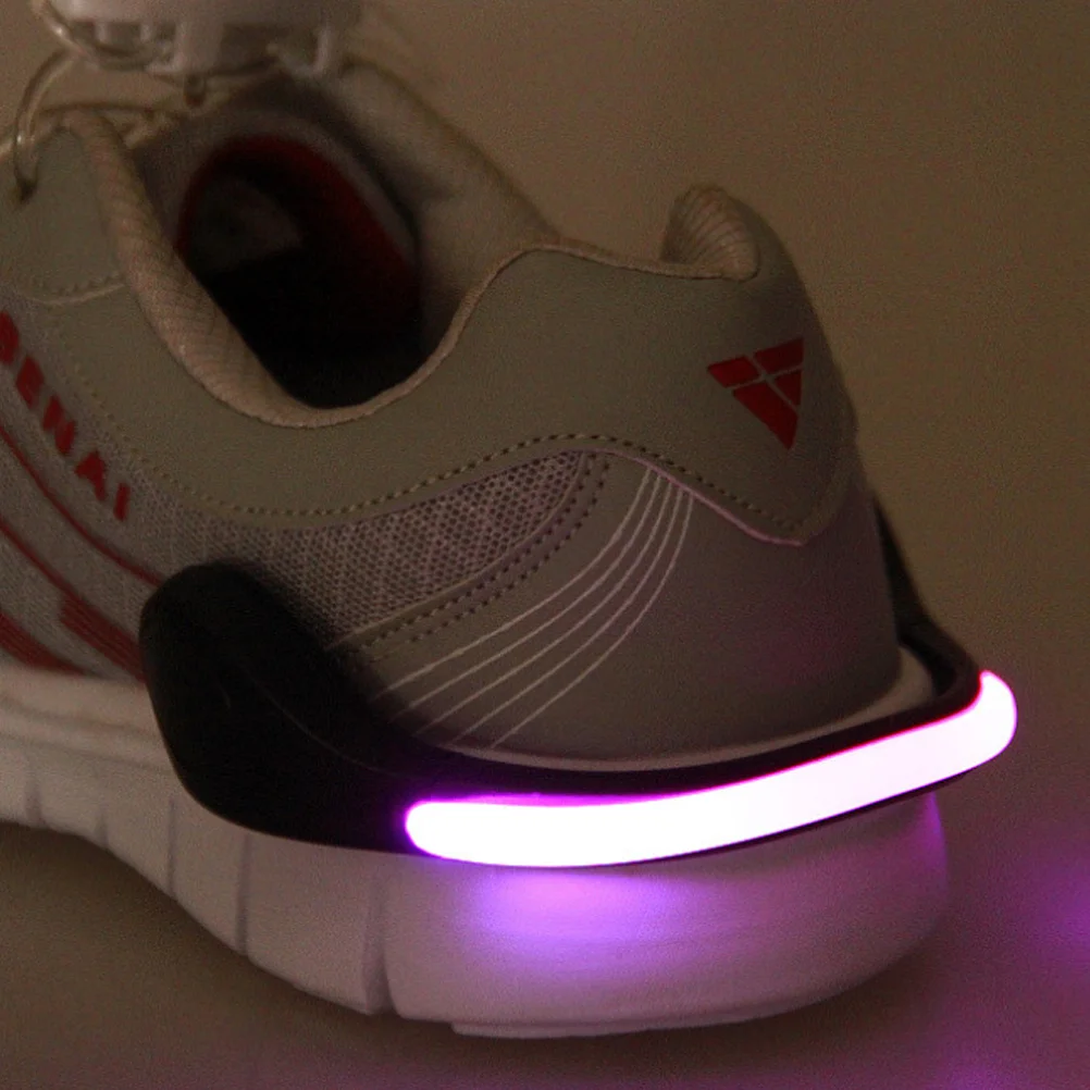 

2 Pcs Jogging Light Night Running Gear Led Shoe Clips Lights Runners on Pink Walking Safety