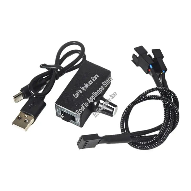 A73M-PWM Geschwindigkeitsregler 12V 4Pin PWM Lüfterregler USB TYPE-C Netzteil DIY Wasserkühlung Kühler