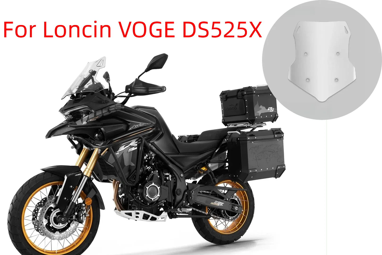 

For Loncin VOGE DS525X 525DSX 525 DSX 2022 2023 New Motorcycle Windshield Accessories Windshield Increased Height