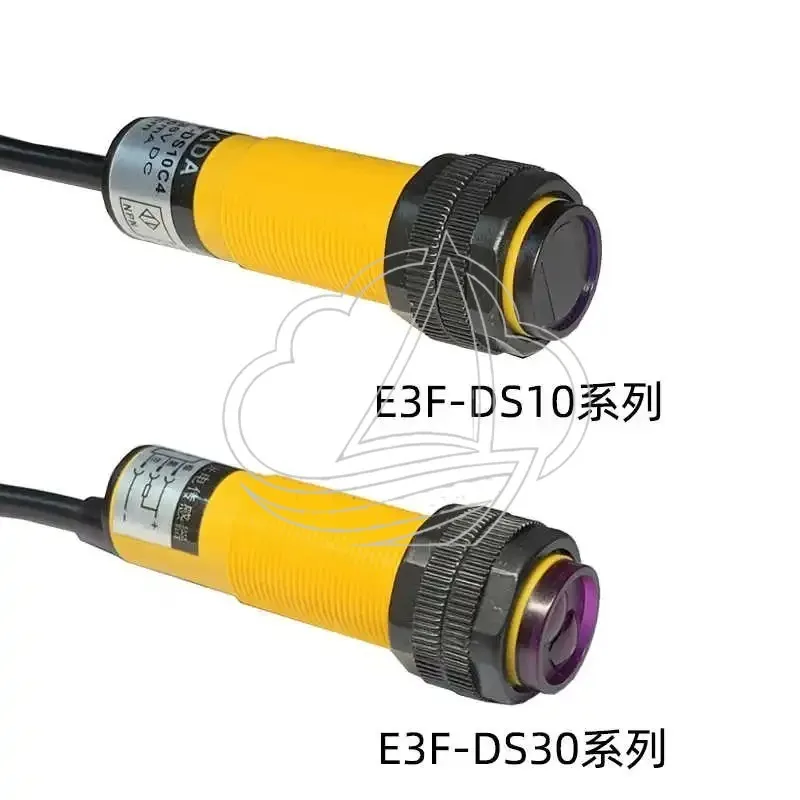 Cylindrical Photoelectric Sensor, Infrared Diffuse Reflection Switch E3F-DS10C4 E3F-DS30C4 NPN Output