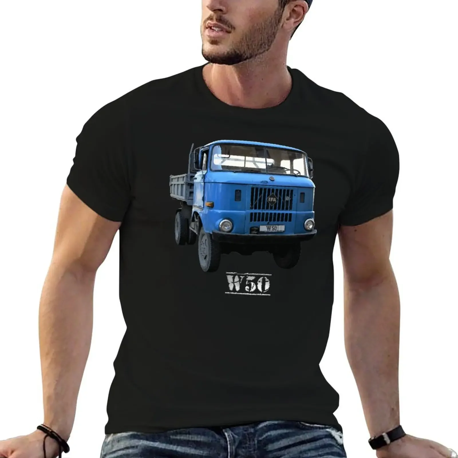 

GDR truck IFA W50 T-Shirt quick-drying sports fans Short sleeve tee men