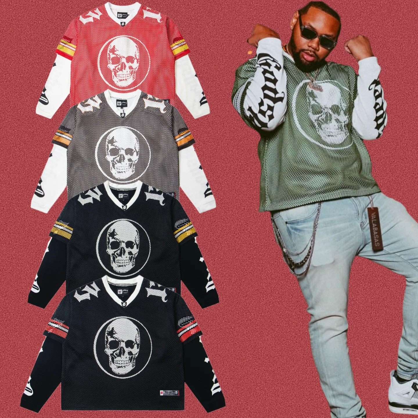 

Godspeed American Retro Streetwear Cool Me Long Sve T-irt High Street Faionable Loose Fit Cotton Youth Summer Top