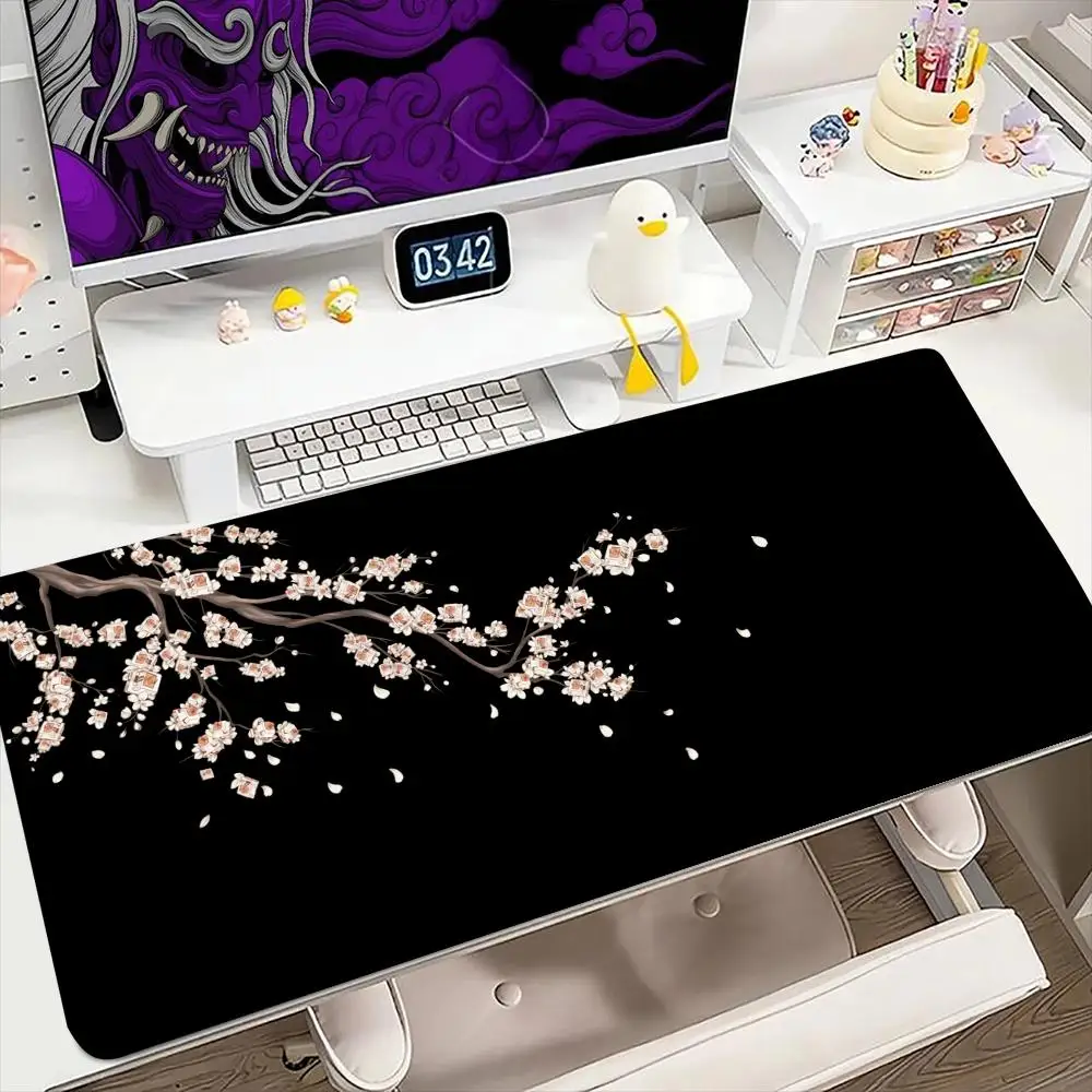 

Pink cherry blossoms Mouse Pad 900x400MM Large Gaming Mousepad Keyboard Gamer Rubber Anti-wrinkle Anti-Slip Bottom Desk Mat