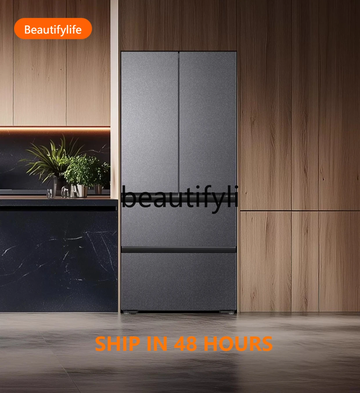 

Ultra-thin zero-embedded French multi-door first-class energy-efficient air-cooled frost-free refrigerator A