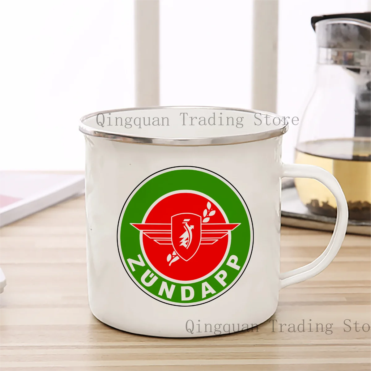 Zundapp Motorcycle  Enamelled cup Coffee Mug 11oz Ceramic Coffee Tea Cocoa Cup Handle Tea Drink Cup