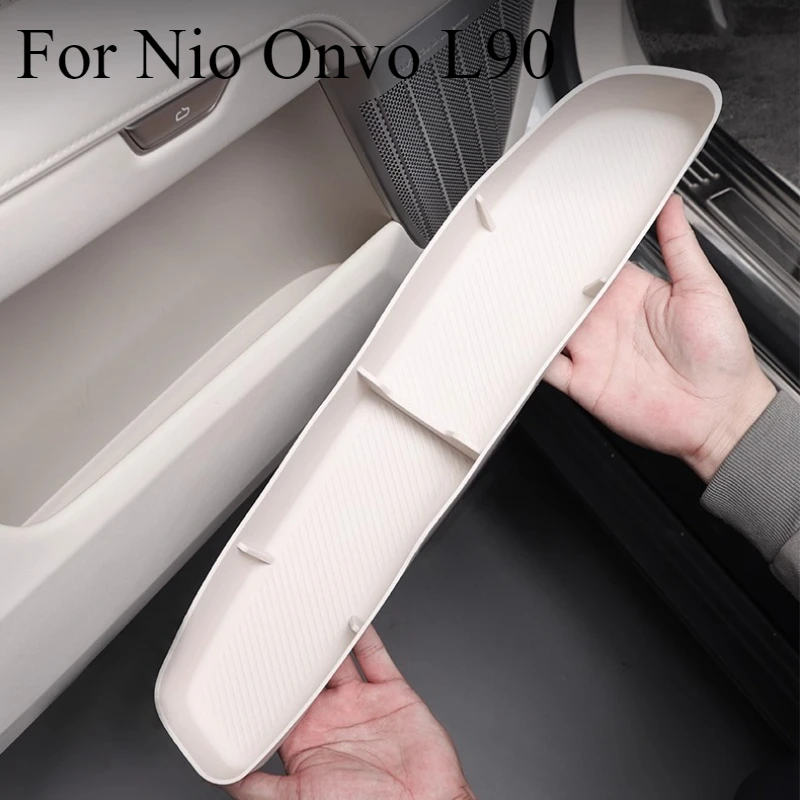 

For Nio Onvo L90 Door Pocket Liners, Custom Storage Compartment Mats Dust-Proof Anti-Slip Trash Bag Holder