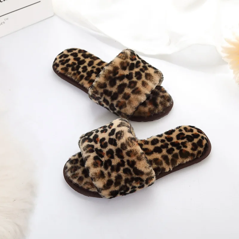 2023 New Natural Sheepskin Home Slippers Winter Women Indoor Slippers Fur Slippers Warm Wool Flip Flops Slipper Lady Home Shoes