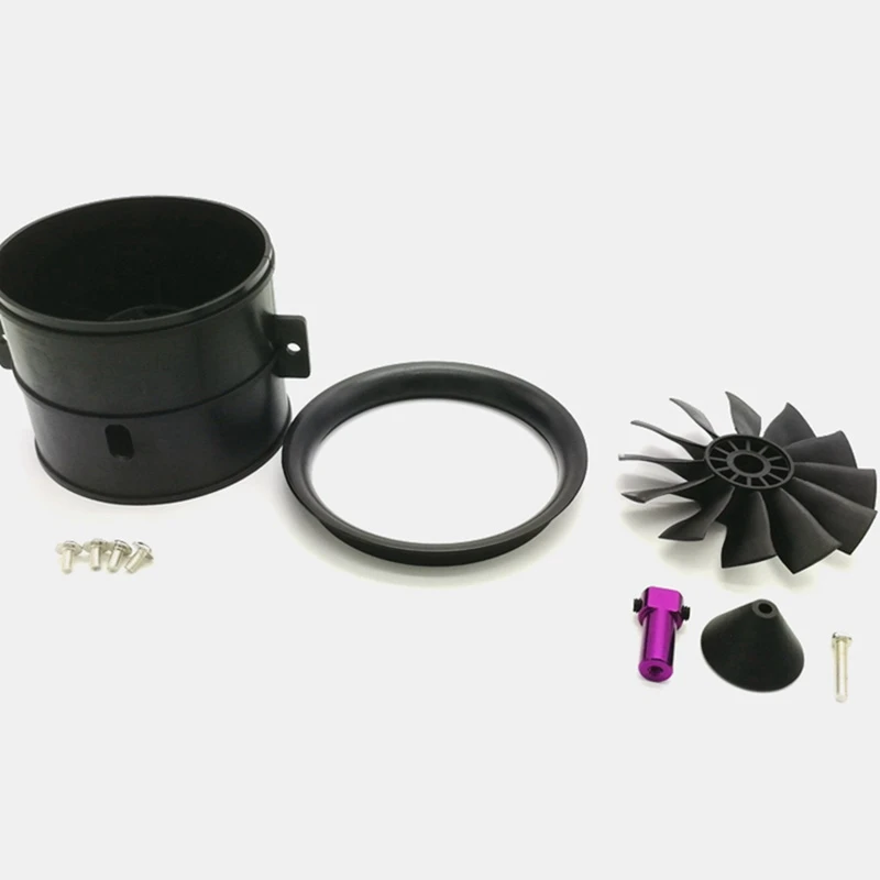 BFYL-POWERFUN Unidad EDF de ventilador con conductos de 12 aspas de 70 mm con motor sin escobillas 4S 3400KV para avión RC