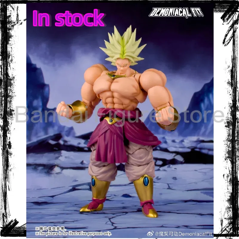 

In Stock Demoniacal Fit Dragon Ball SHF Super Saiyan Legendary Berserker Shatter The Universe Broly Anime Action Figure Models