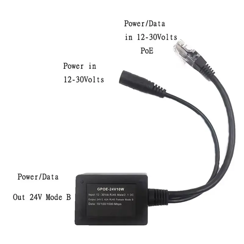 Poe Converter Buck-Boost Poe Module Input 12-30V Output 24V Passive Poe Setup Injector For Mikrotik, For Ubiquiti