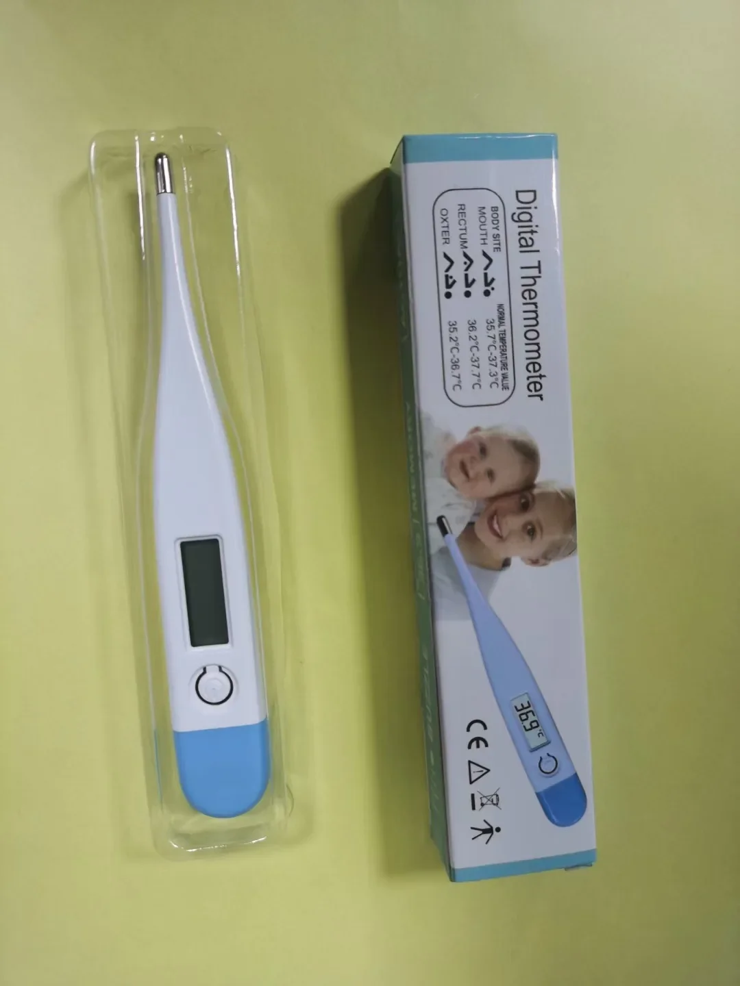 Lichaamsthermometer voor baby's, kinderen, volwassenen, elektronische nauwkeurigheid, digitaal temperatuurmeetinstrument, orale lichaamskop, gezonde zorg