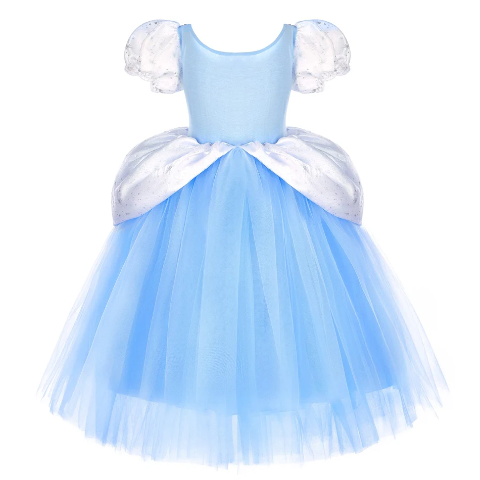 Cinderella Dress for Halloween Christmas Luxury Lace Ball Gown Party Girls Cosplay Princess Costume Kids Clothes Birthday 2-11Y