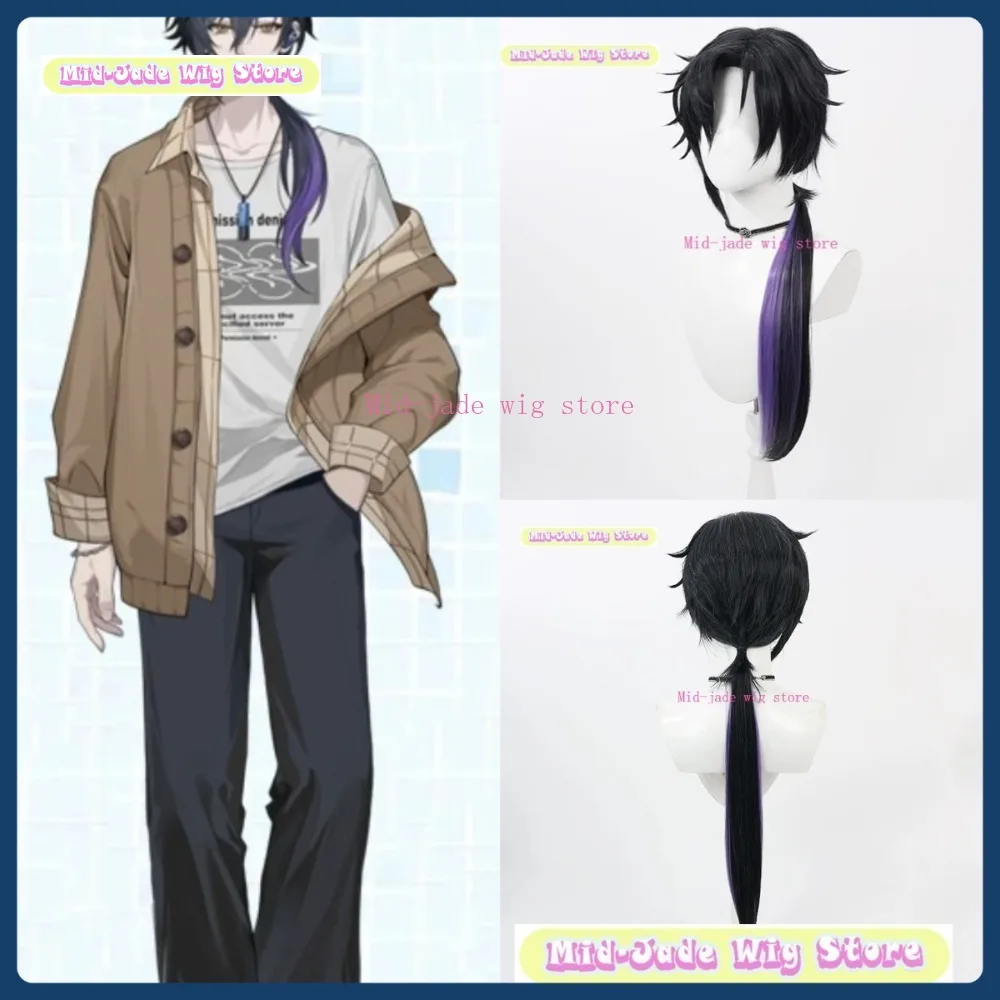 

Mid-jade Wig Store VTuber Susam Cosplay Wig Anime Game Role Playing Synthetic Hair Halloween Party