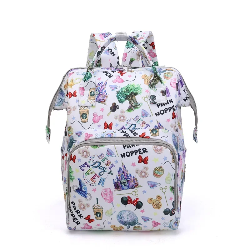 Disney New Backpack, Simple and Fashionable Outing Mother and Baby Bag, Casual Large-capacity Trendy and Fashionable Mommy Bag