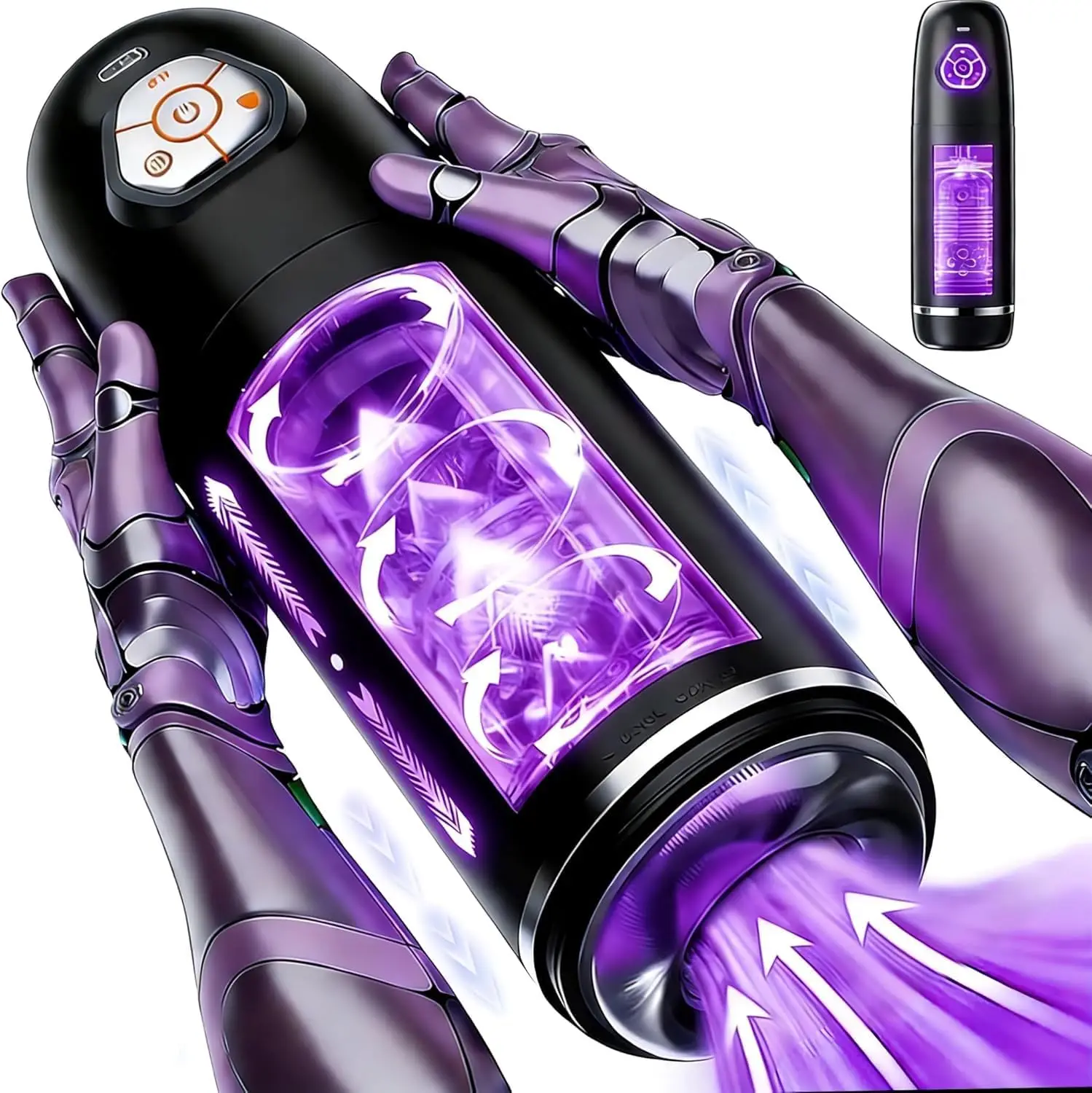 4 IN 1 Automatic Masturbator Wear Headphone 10 Thrusting Rotating Modes Mastubator Cup Sex Toys Adult Goods for Men Masturbation