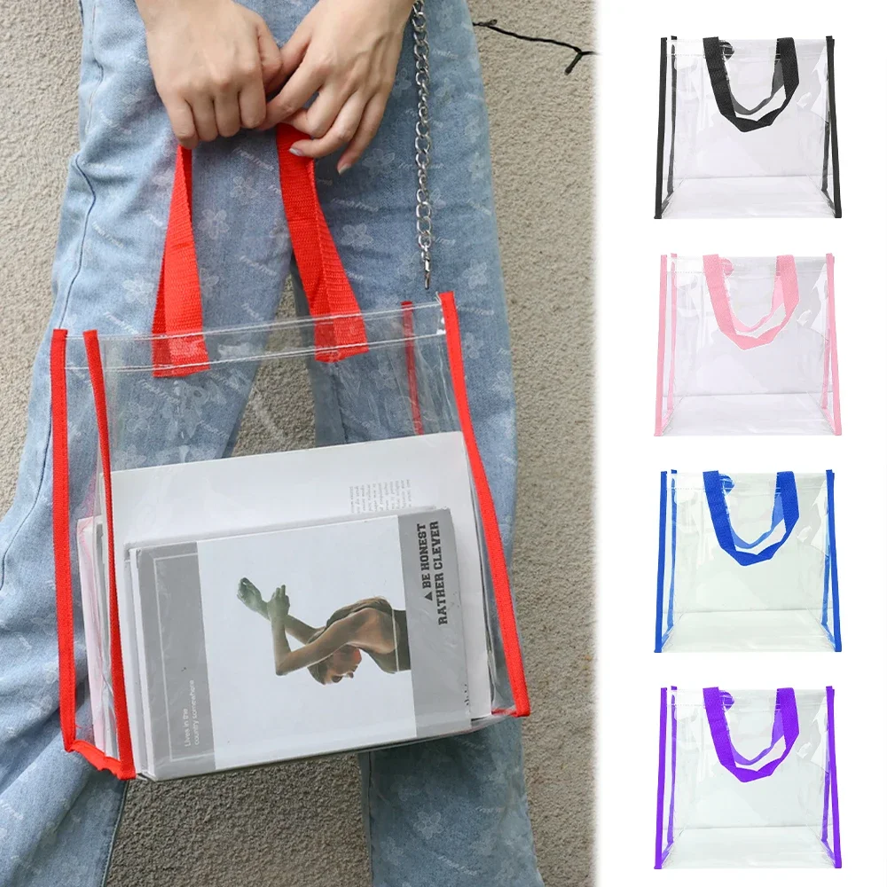 Transparent Storage Bag Lady Travel Commute Cosmetics Storage Display Bag Thicken PVC Waterproof Washing Bags Gift Packag Pouch