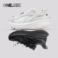 ONEMIX 2025 Winter Training Running Shoes for Men Sport Shoes Leather Warm Wear-resistant Female Jogging Shoes Walking Sneakers
