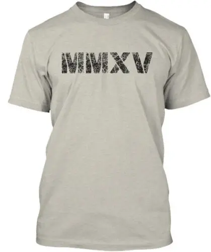 Roman Numeral T-Shirt Made in the USA Size S to 5XL