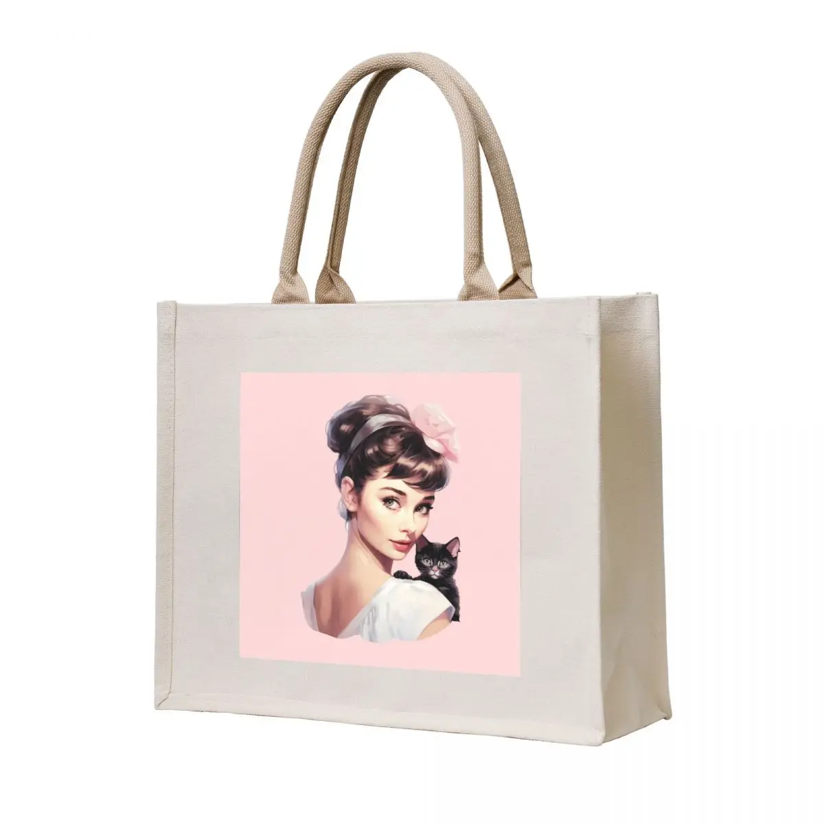 

Audrey Hepburn Tote Bag custom bags custom tote bag Women's shopper bag Women bags