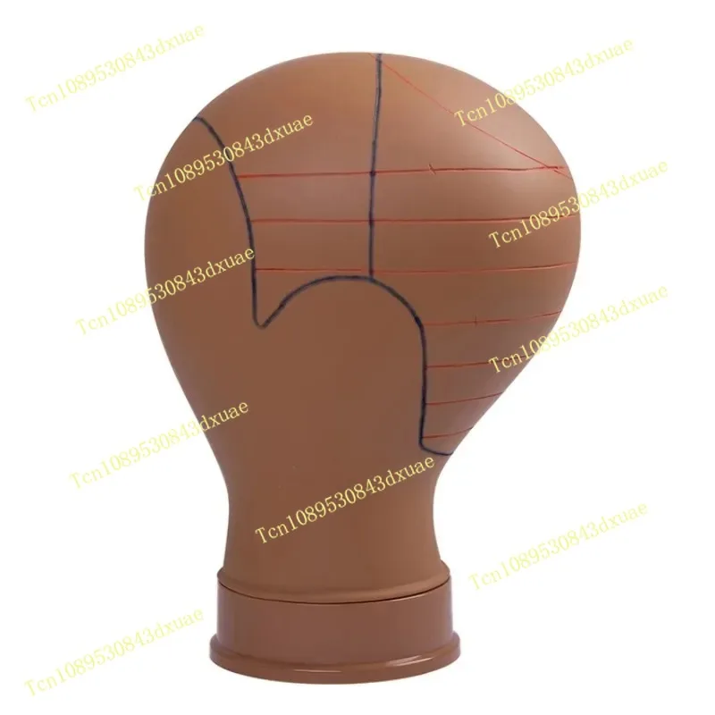 21 22 23 Inch PVC Mannequin Head Cork Canvas Mannequin Wig Making Display