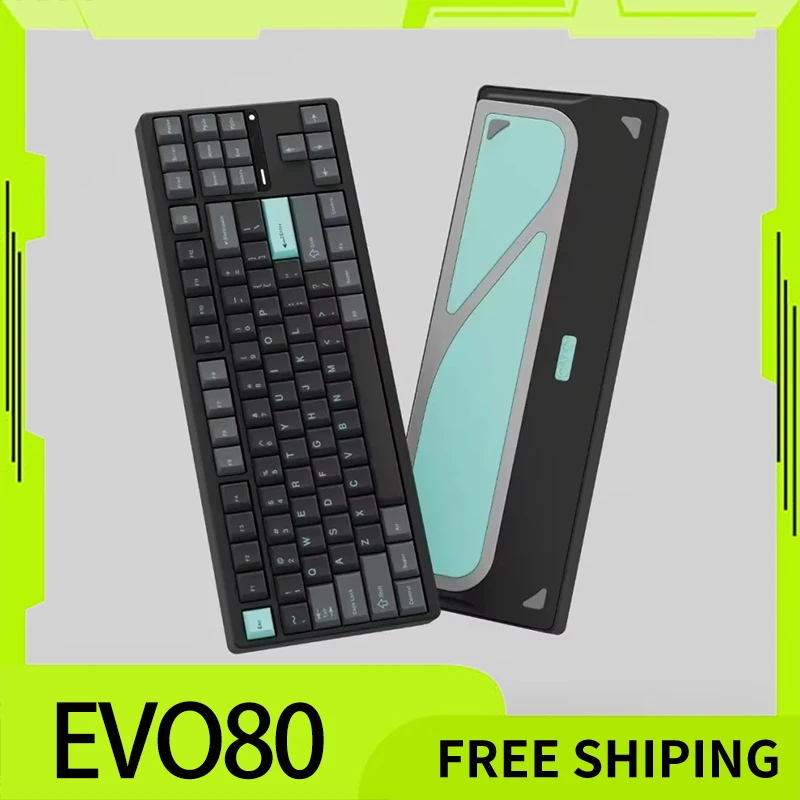 EvoWorks EVO80 Mechanical Keyboard Tri Mode Wireless Keyboard Customized Aluminium Alloy Keyboards Hot Swap QMK/VIA PC Accessory