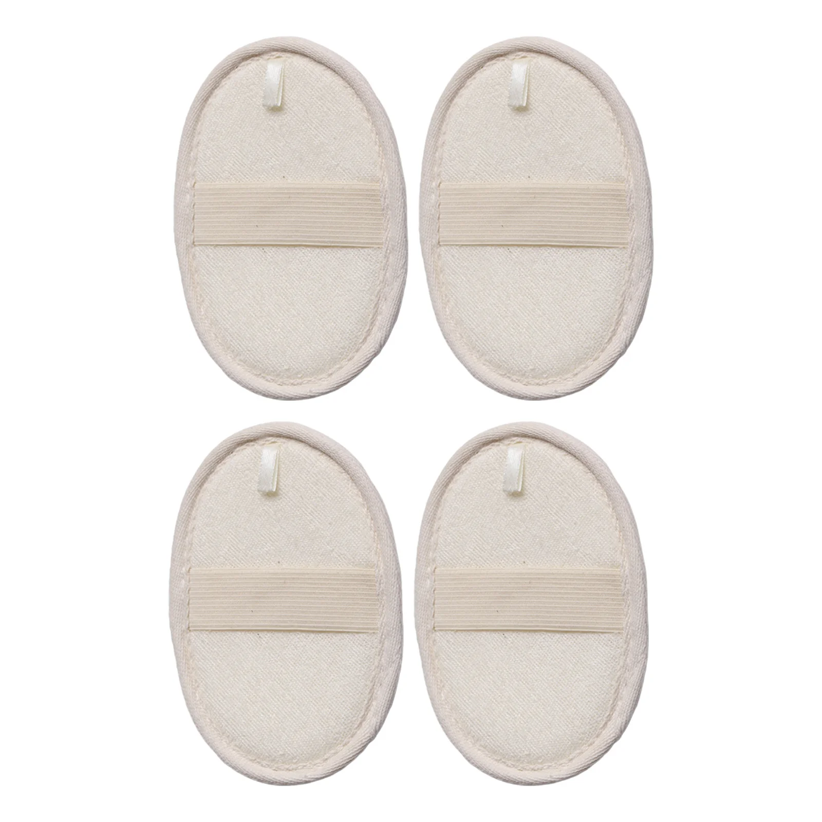 

4 Pcs Loofah Exfoliating Body Scrubber Natural Sponge Wash Cloth Back for Shower Bath Scrubbers