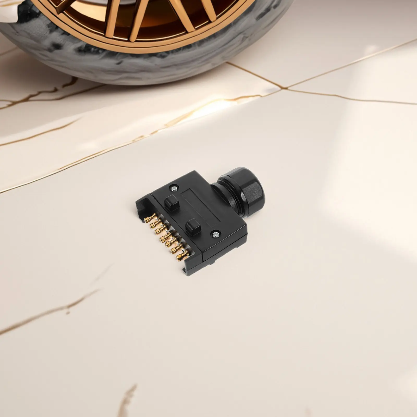 

Австралийский 7-контактный плоский разъем для прицепа, адаптер для автофургонов, грузовиков, лодок, с пластиковым соединительным штекером-разъемом