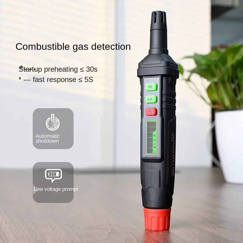 Portable HT61 Natural Gas Leak Detector, Combustible Gas Detector, Methane Detector, Liquefied Gas Leak Alarm