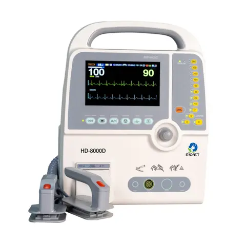 EUR PET Buon Prezzo Medico Portatile Automatico Aed Defibrillator Monitor Esterno di Primo Soccorso Attrezzatura Veterinaria Aed per Icu