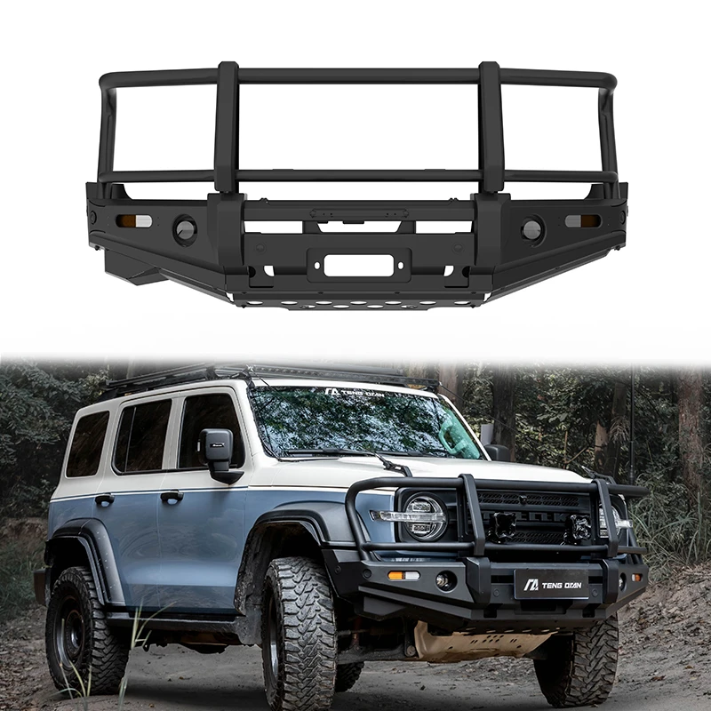 Accesorios de aleación de aluminio Bull Bar Facelift Kit de carrocería de coche parachoques delantero para tanque 300 con luz antiniebla soporte de Radar de luz de giro