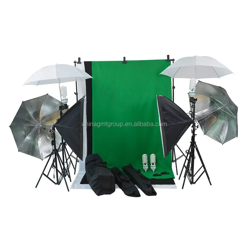 Wholesale 25pcs Professional Studio Light Box Supplies Photography Equipment Photography Kit Led Video Light 72*21*21cm 4.5kgs