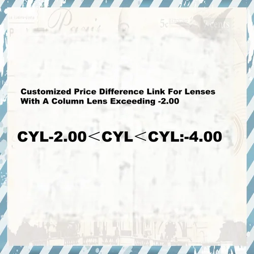 Imagen 1 del producto Enlace de diferencia de precio del producto personalizado de 10 $ para monturas de gafas para hombres y mujeres, lentes de gafas