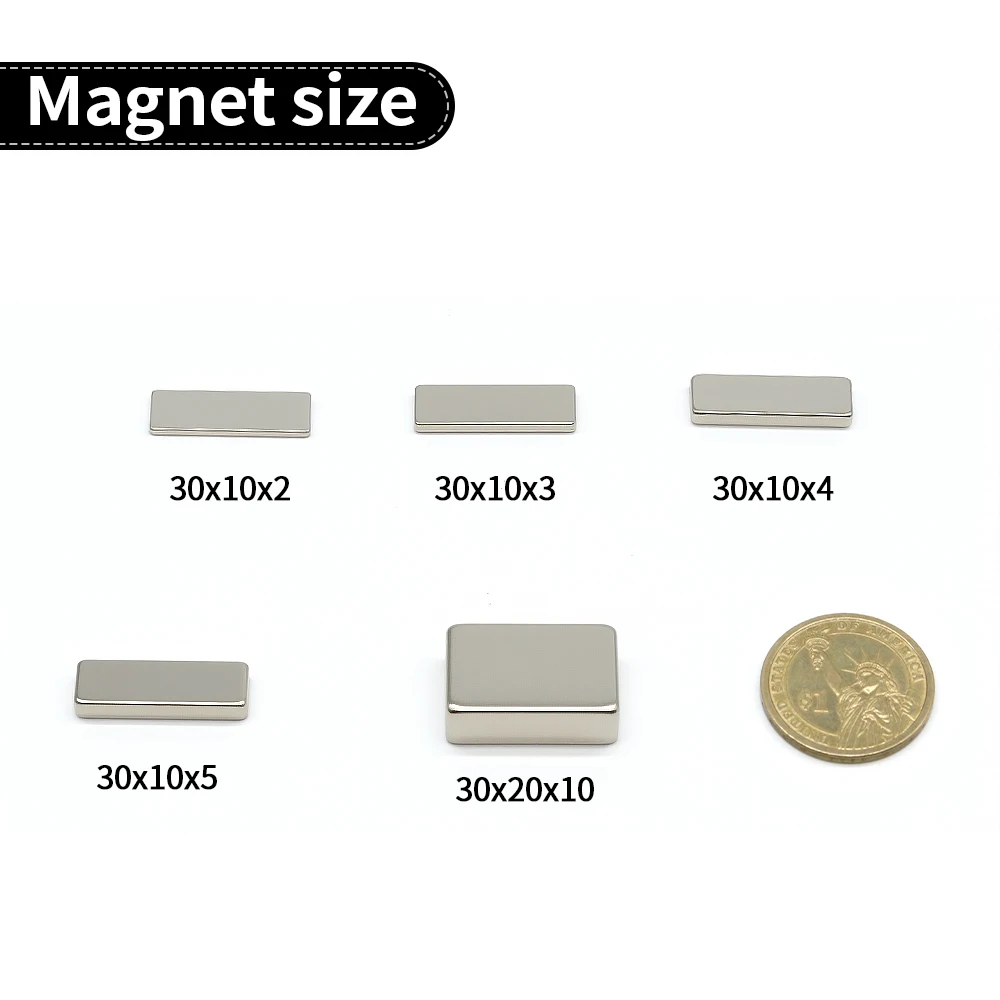 block Refrigerator Magnets imanes para manualidades for Refrigerator, Office, DIY 30x10x4 30x10x5 30x20x10mm