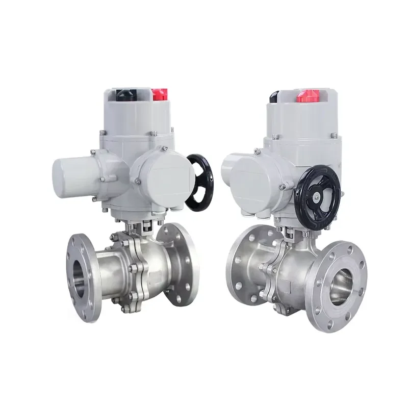 Z Type Multi-turn Electric Ball Valve Electric Control Valve Two Way Stainless Steel Electric Flange Ball Valve