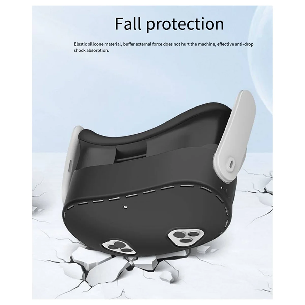 

M86K Helmet Cover for Meta Quest3s Host Set Anti-Fall, Anti-Wear & Anti-Scratch Special Silicone Host Protective Cover A