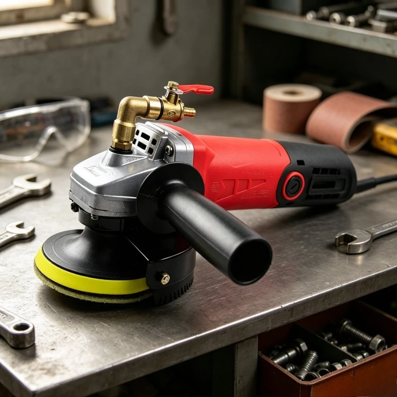 Portable 860W Wet Stone Grinder Water-Fed Variable Speed Hand Polisher 220V