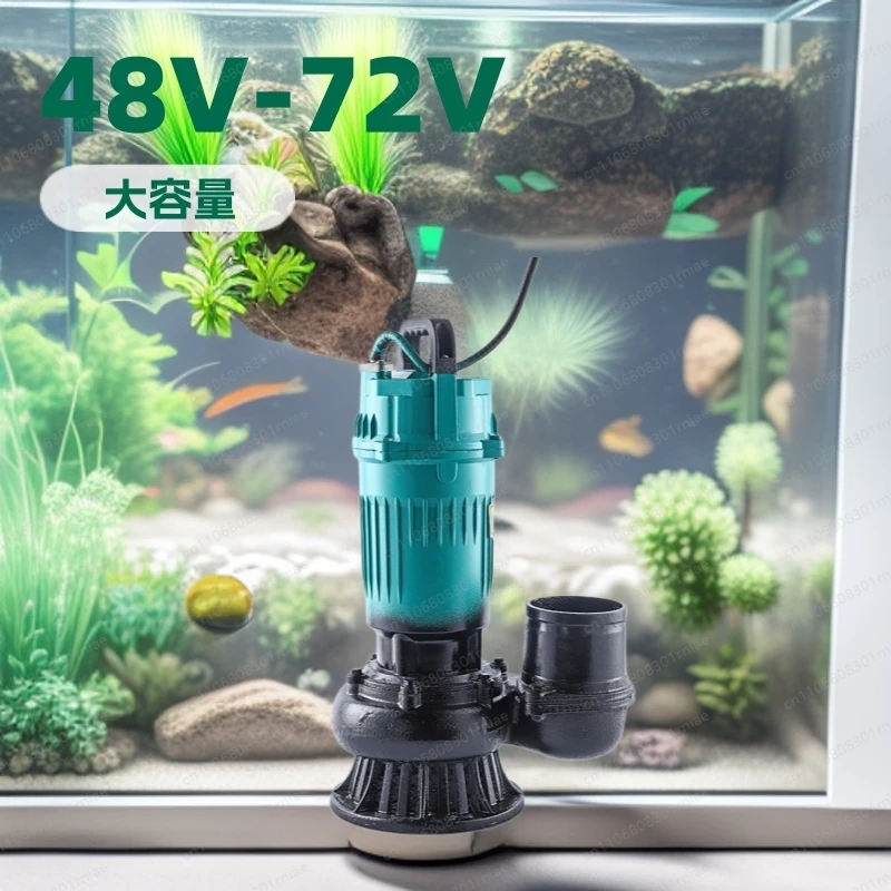 brushless submersible pump 48V60V72V3 inch 4 inch electric vehicle agricultural irrigation pump durable cast aluminum