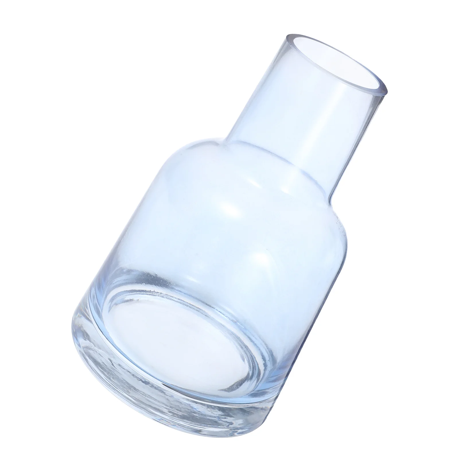 

Glass Flower Vase Bottle Brevicollis Grey Decorative Flower Glass Container Desktop Home Office Decoration