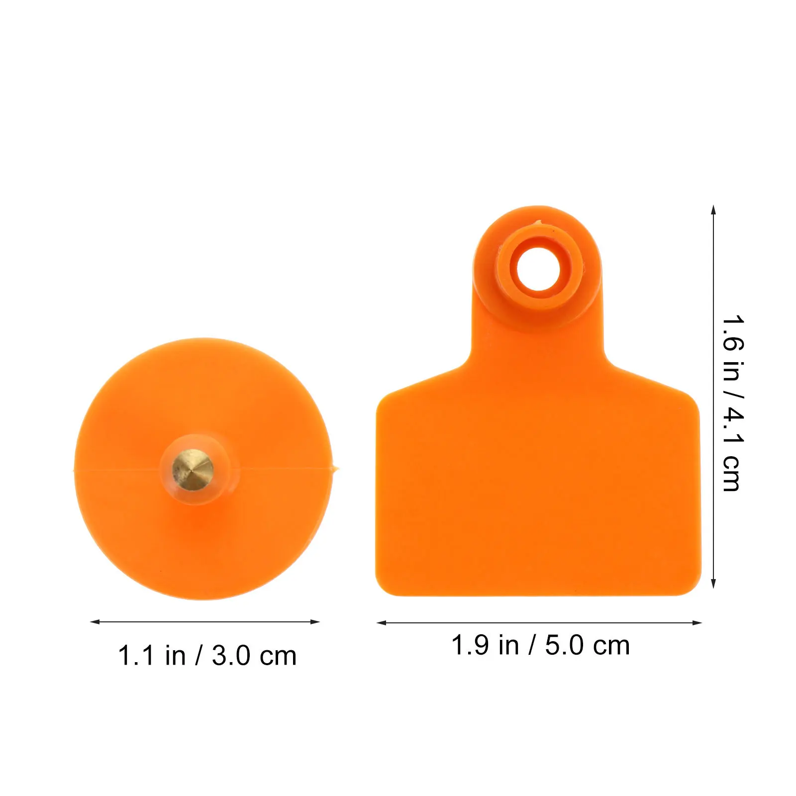 100Pcs Durable Tpu Pig Ear Tags Environmental Protection Safety Practical Easy to Use Heat Resistant Cold Resistant Not Easy to