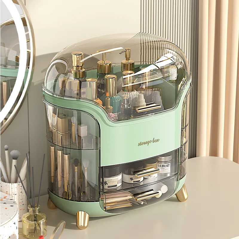 

Large capacity cosmetic box Multi function dresser Cosmetic storage box Skin care product shelf Lipstick facial mask box