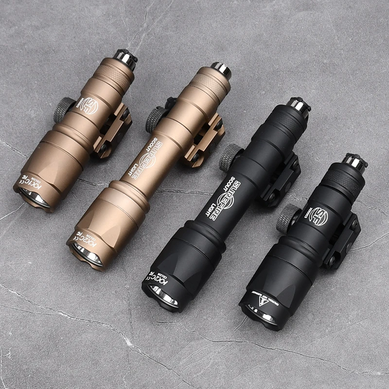 WADSN SF Surefir M600 M300 M600C M300A Airsoft Powerful Flashlight Tactical Lanter Torch ​AR15 Scout Rifle Gun Weapon LED Light