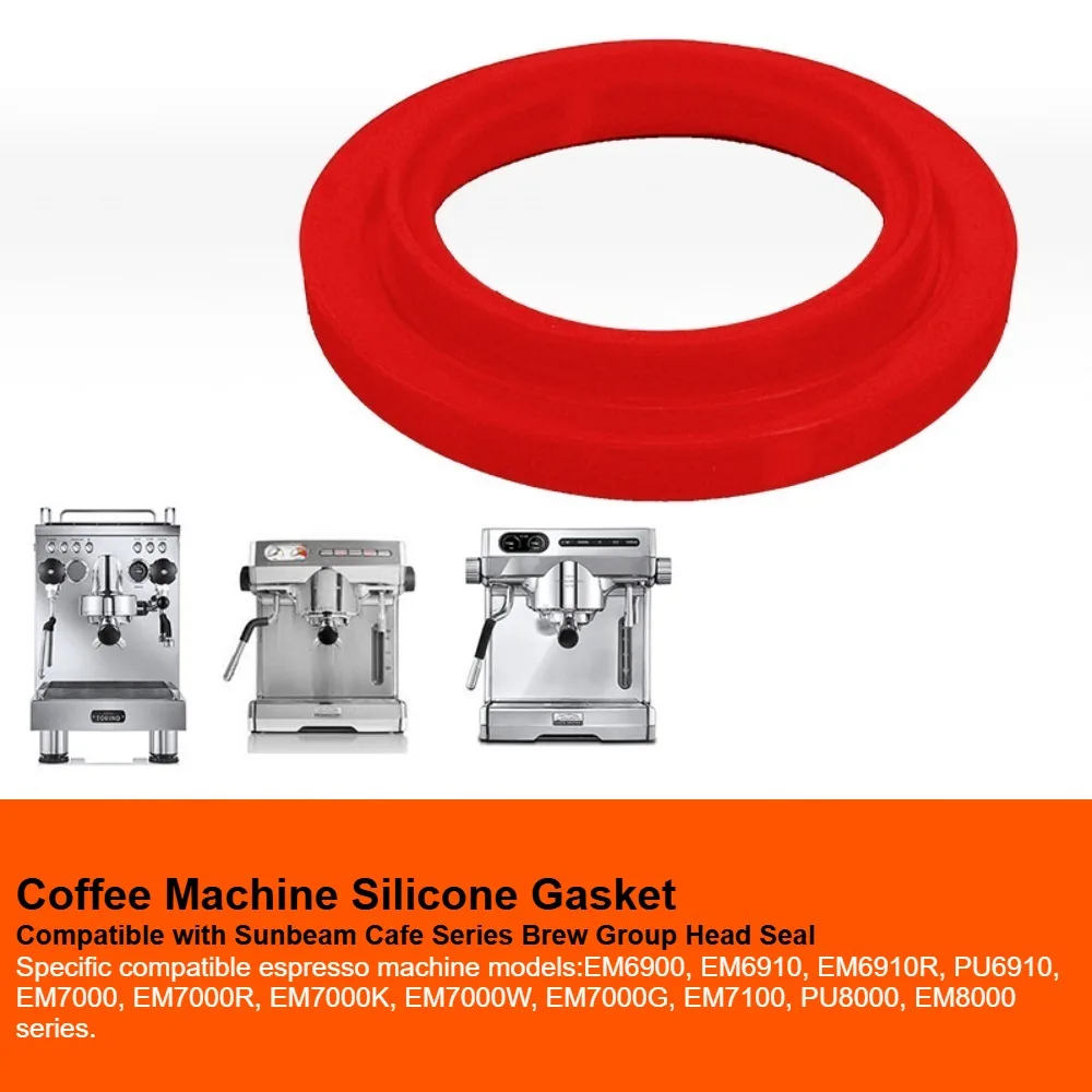 Coffee Machine Silicone Gasket Compatible with Sunbeam Cafe Series Brew Group Head Seal For EM6900, EM6910, EM6910R, PU6910