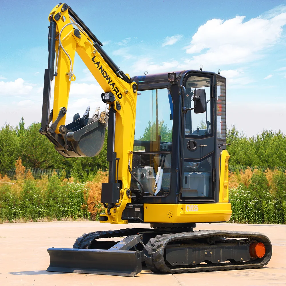 Китай LANDWARD Высококачественная серия 2,5-тонный мини-экскаватор Гусеничные экскаваторы 1,8-тонный гидравлический небольшой экскаватор Индивидуальный двигатель Kubota