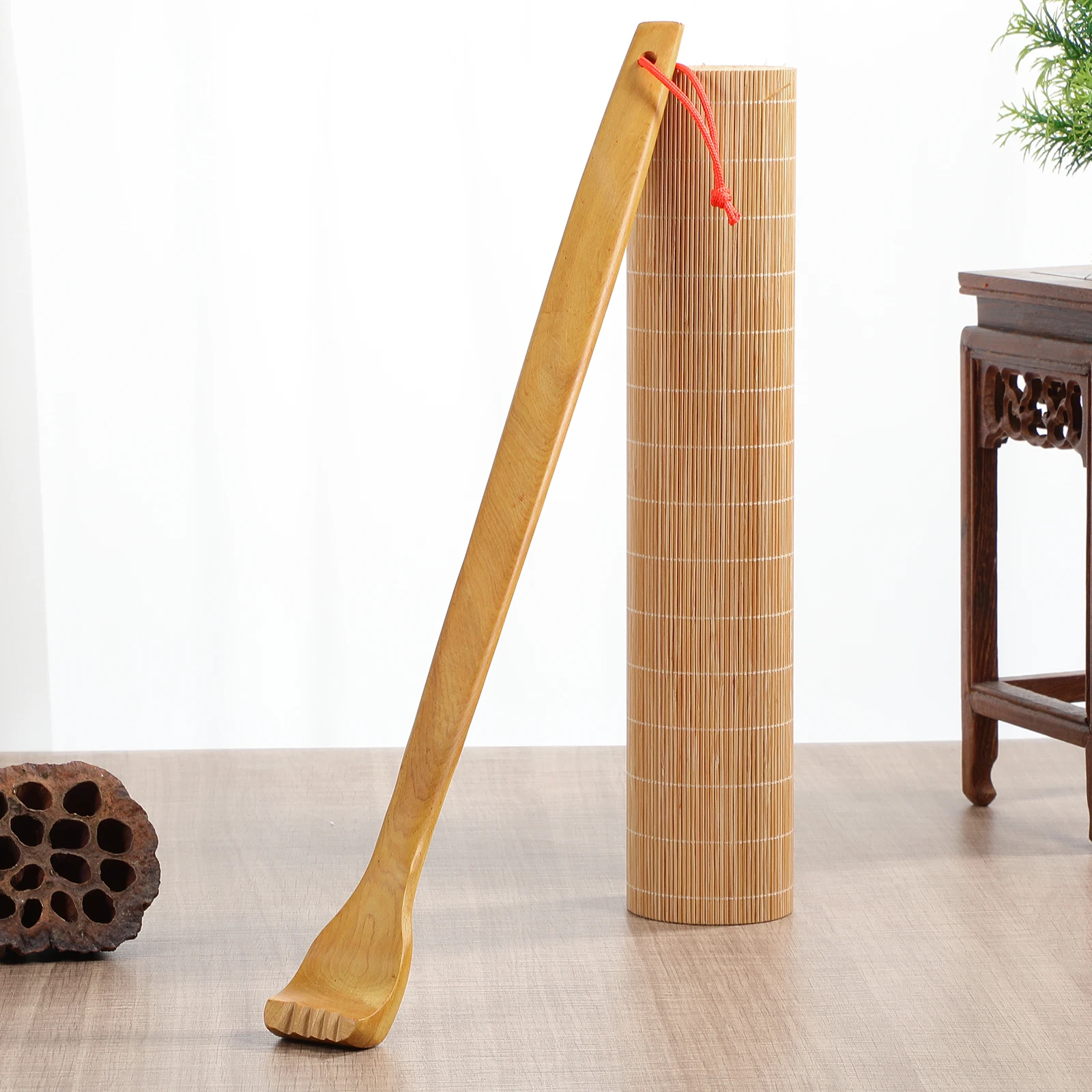 Artibetter Rückenkratzer aus Holz, Massagestab für Zuhause, Linderung, Körperkratzwerkzeug, Schulter- und Rückenmassagegerät, Schaberkomfort