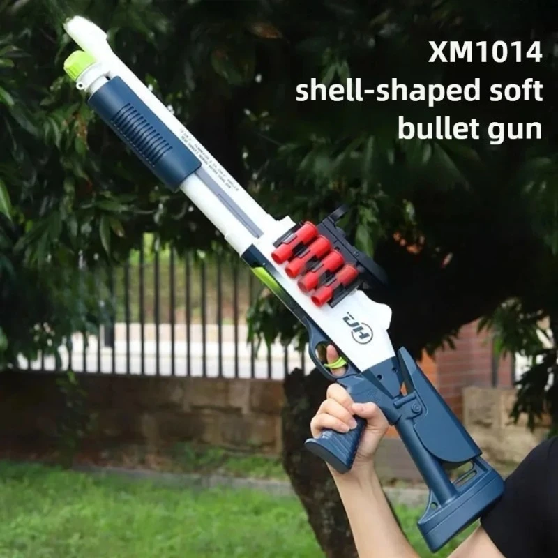 XM1014 escopeta, juguetes en aerosol, pistola de balas suaves, modelo de pistola pulverizadora para lanzar, juego al aire libre para niños, regalo de Navidad