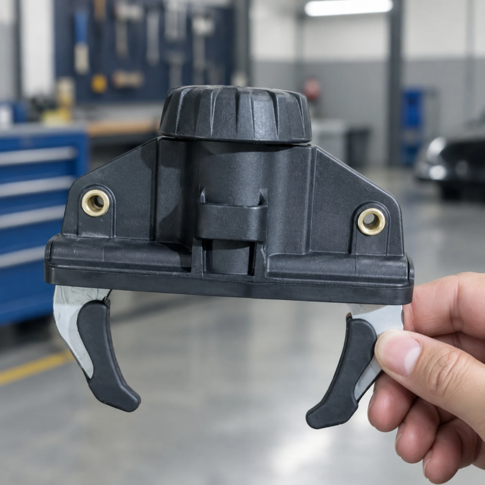 Hand Tightened Roof Box Clamp with Knob Quick Install Mounting Bracket for Crossbars Metal Hooks Low Profile