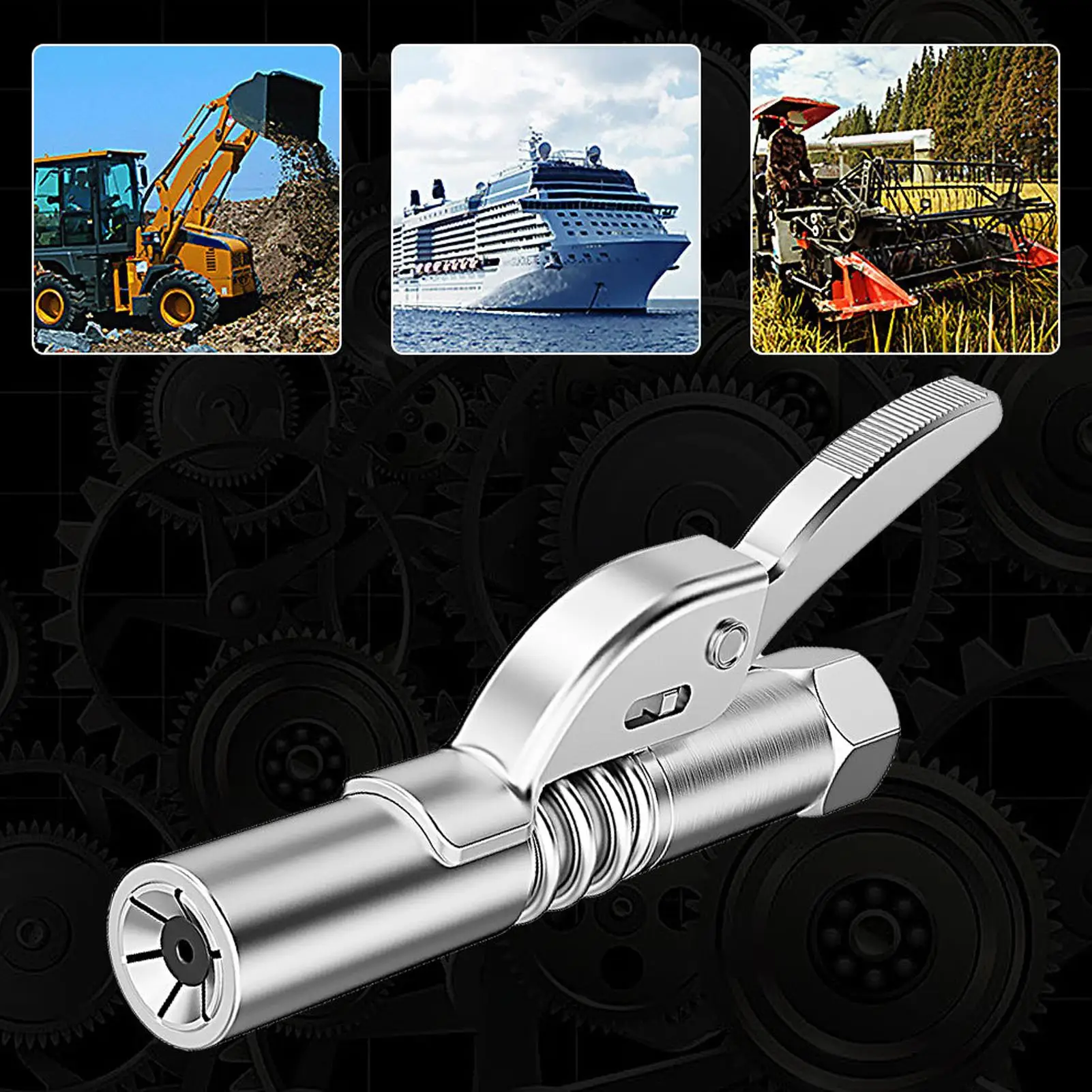 High Pressure Quick Release Lock Coupler for automotive Repair Sturdy and Durable Grease Coupler Replacement Tool